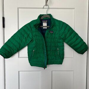 Kids Patagonia Down Sweater *Toddler Size 3T* Green Puffer Coat
